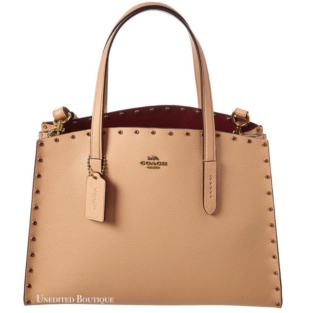 COACH Charlie Carryall Tote Handbag Swarovski